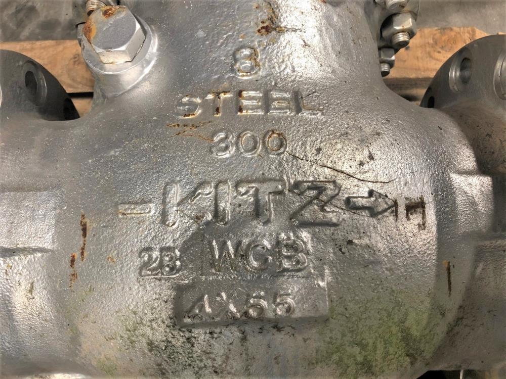 Kitz 8" 300# WCB Swing Check Valve SCOS